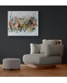 tableau abstrait multicolore grand format artiste