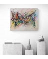 grand tableau abstrait moderne acrylique