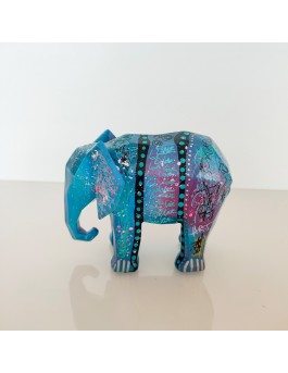 sculpture bleue éléphant