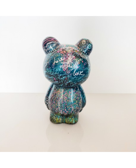 sculpture ours pop art graffitis ourson