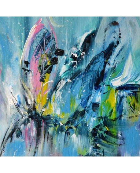 tableau bleu moderne