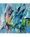 tableau bleu moderne