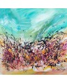 petit tableau abstrait moderne au couteau