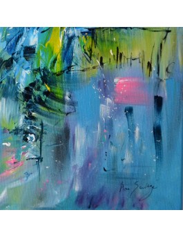 tableau bleu moderne