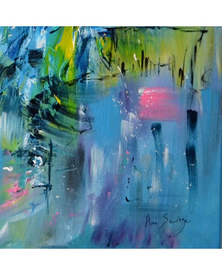 tableau bleu moderne