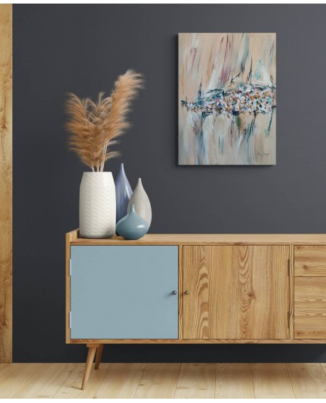 tableau minimaliste texturé