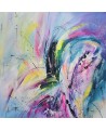 Grand tableau abstrait contemporain vertical