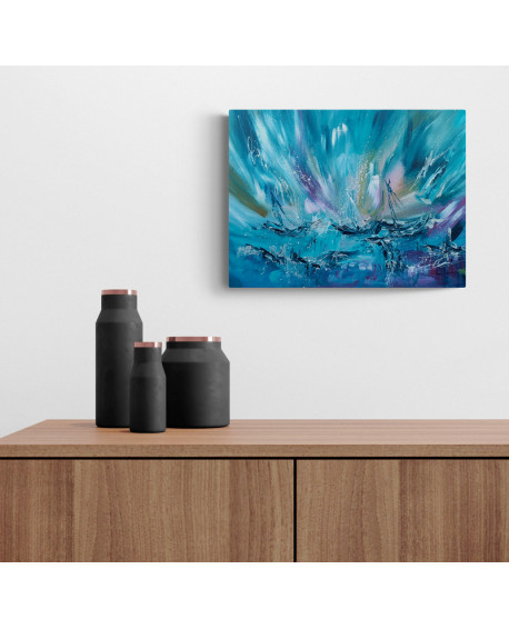 peinture abstraite marine