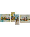 tableau abstrait 4 parties