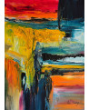 tableau abstrait coloré