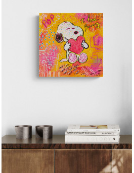tableau snoopy pop art