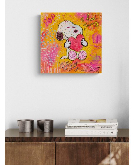 tableau snoopy pop art