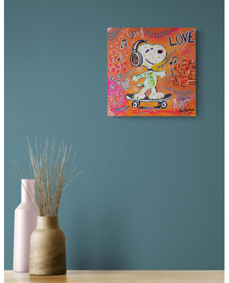 tableau pop art snoopy