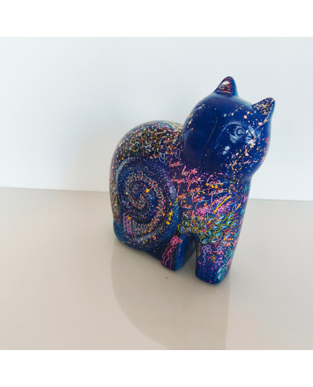 statue chat pop art