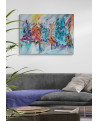 grand tableau coloré abstrait