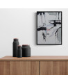 tableau minimaliste noir blanc gris