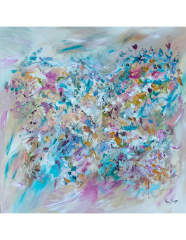 grand tableau abstrait moderne