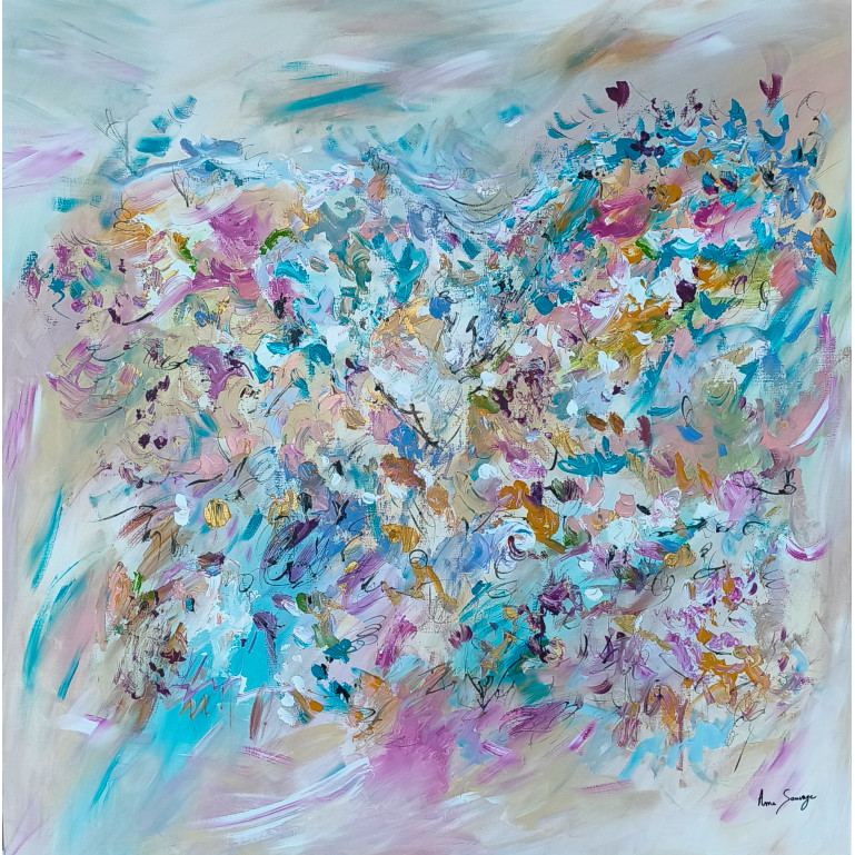 grand tableau abstrait moderne
