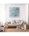 grand tableau abstrait moderne acrylique