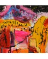 Peinture contemporaine colorée