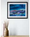 tableau abstrait nuit