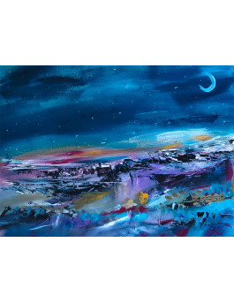 peinture abstraite nuit