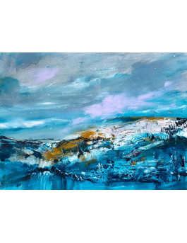 peinture abstraite paysage