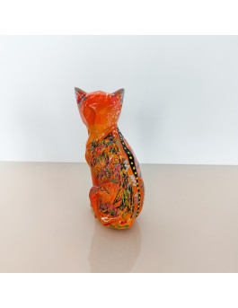 statue chat pop art