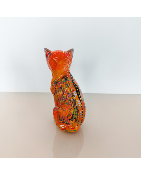 statue chat pop art