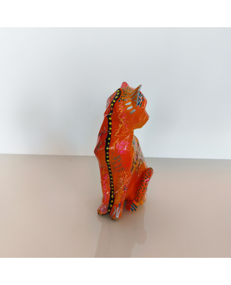statue chat moderne