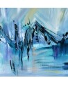 peinture abstraite bleue