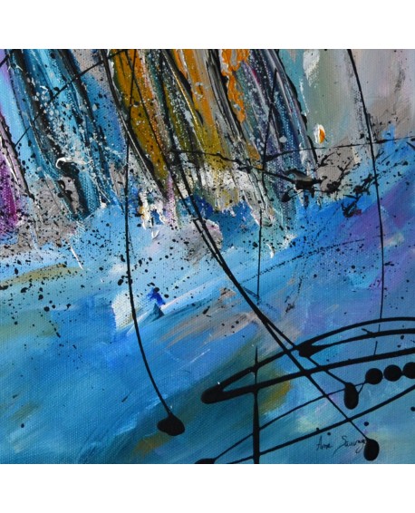 4 voiliers en mer - peinture marine moderne