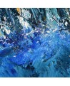Course de voiliers - Peinture abstraite au couteau