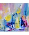 peinture abstraite colorée