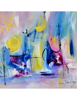peinture abstraite colorée