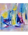 peinture abstraite colorée