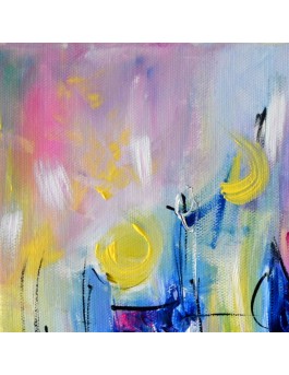 peinture abstraite colorée