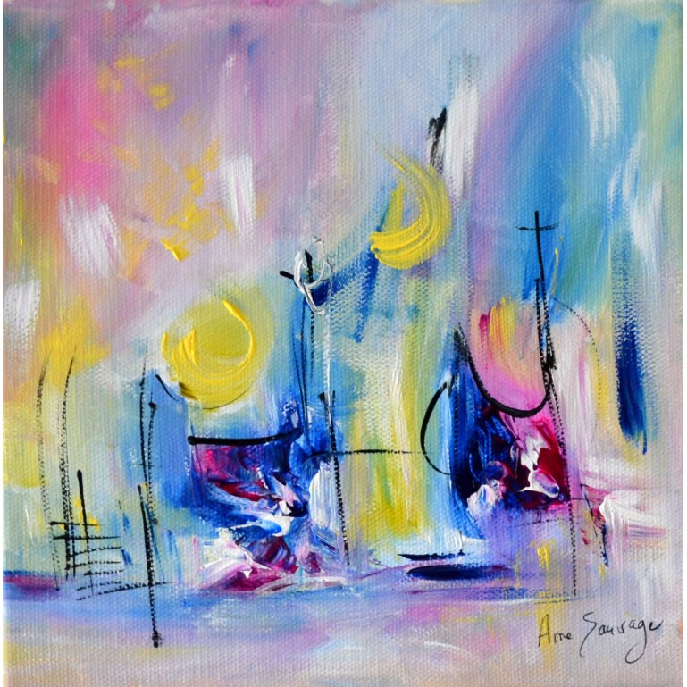 peinture abstraite colorée