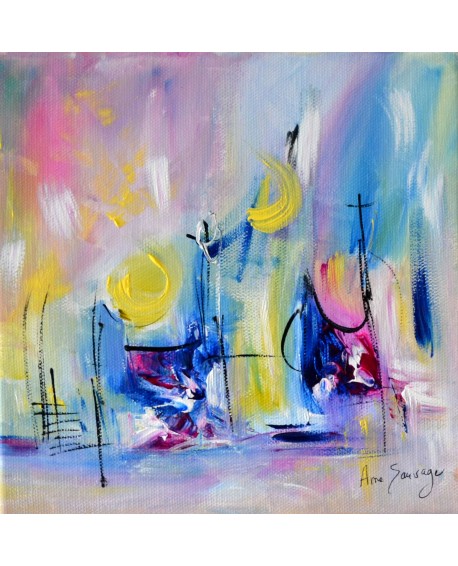 peinture abstraite colorée