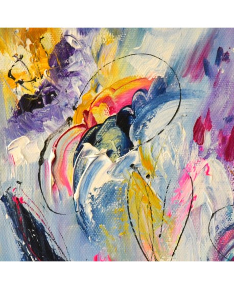 tableau abstrait coloré