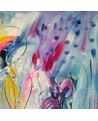 tableau abstrait coloré