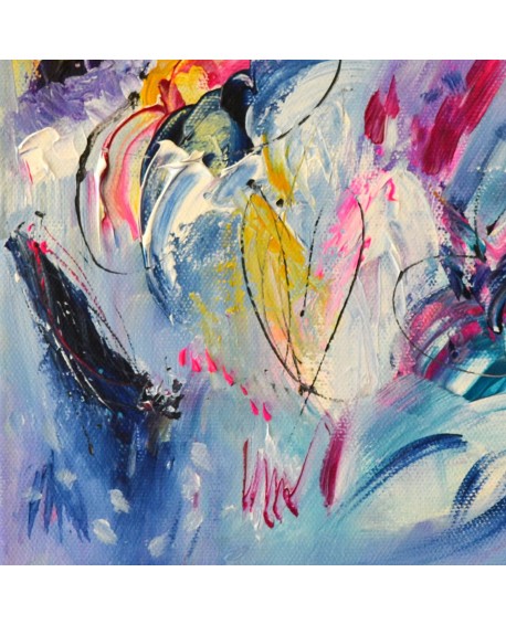 tableau abstrait coloré