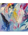 tableau abstrait coloré