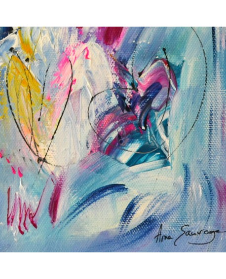 tableau abstrait coloré