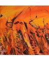 tableau orange et jaune