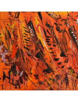 tableau orange et jaune