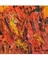 tableau orange et jaune