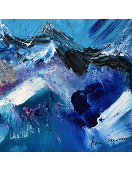tableau moderne bleu