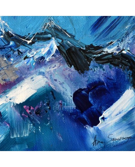 tableau moderne bleu