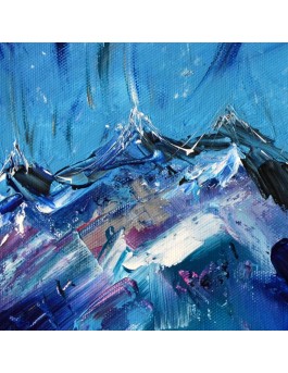 tableau moderne bleu